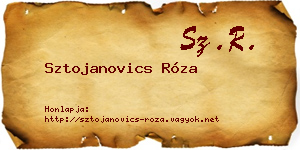 Sztojanovics Róza névjegykártya